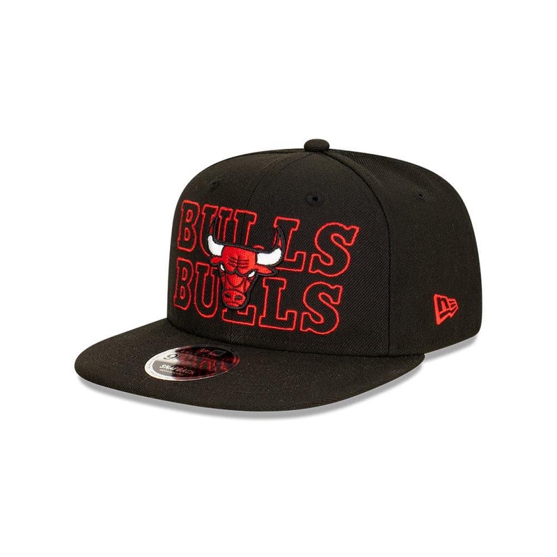 Youths Chicago Bulls New Era NBA Neon Lights OF 9FIFTY Snapback Hat – Black