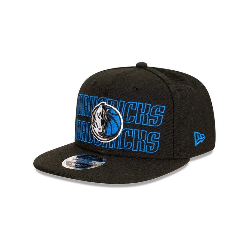 Youths Dallas Mavericks New Era NBA Neon Lights OF 9FIFTY Snapback Hat – Black