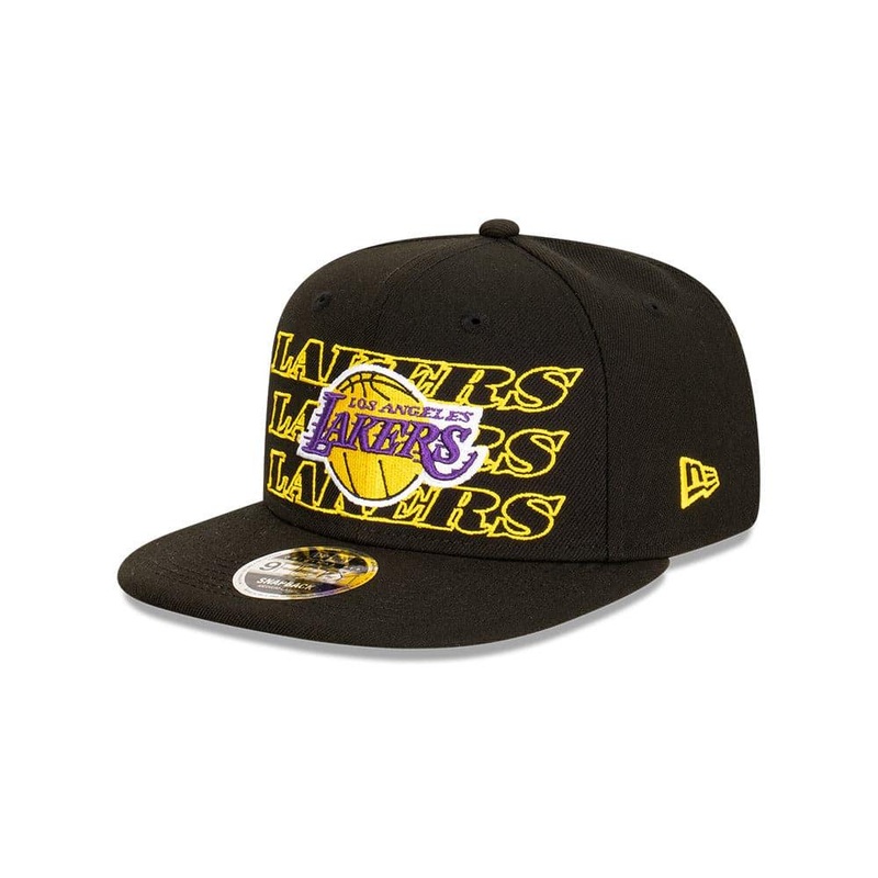 Youths Los Angeles Lakers New Era NBA Neon Lights OF 9FIFTY Snapback Hat – Black