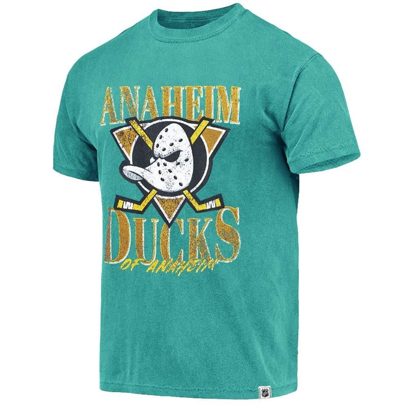 Anaheim Mighty Ducks Majestic NHL Graphic Vintage T-Shirt – Faded Teal