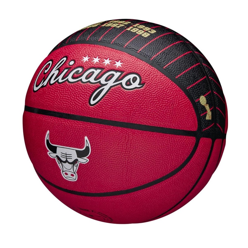 Chicago Bulls Wilson NBA City Edition Collector Basketball – Size 7