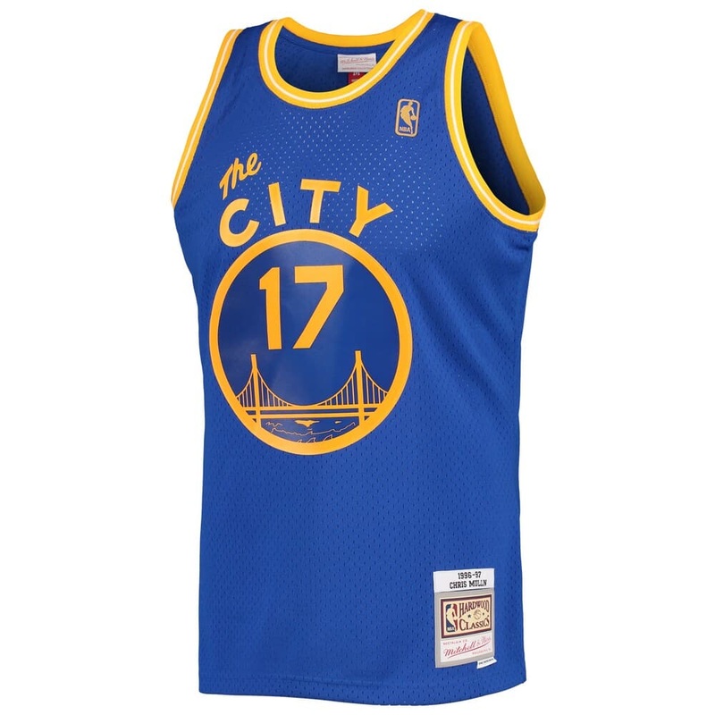 Chris Mullin Golden State Warriors Mitchell & Ness NBA 96-97 Swingman Jersey – Blue