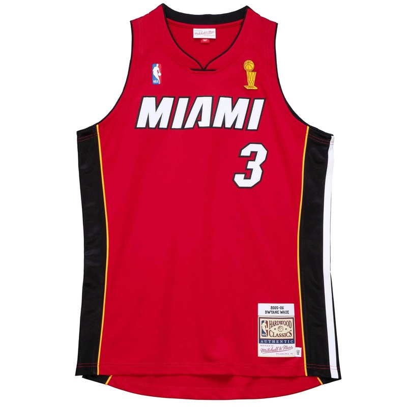 Dwyane Wade Miami Heat Mitchell & Ness NBA 05-06 Authentic Jersey – Red