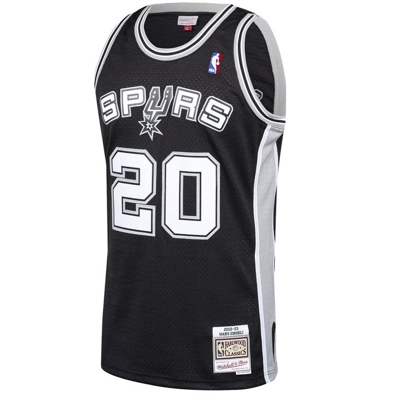 Manu Ginobil San Antonio Spurs Mitchell & Ness NBA 02-03 Swingman Jersey – Black