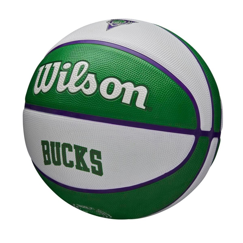 Milwaukee Bucks Wilson NBA 21-22 City Edition Full Size Basketball Ball – Size 7