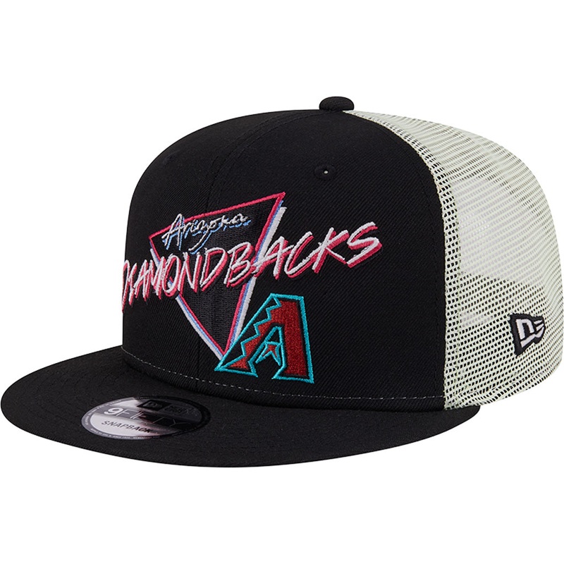 MLB Arizona Diamondbacks New Era Neon Trucker 9FIFTY Snapback Hat – Black