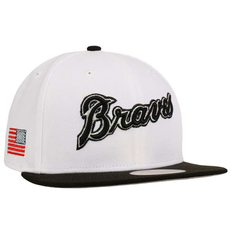MLB Atlanta Braves New Era Space Shuttle 59FIFTY Fitted Hat – White