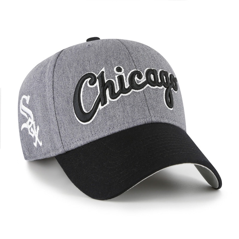 MLB Chicago White Sox ’47 Granite Script MVP Snapback Hat – Graphite