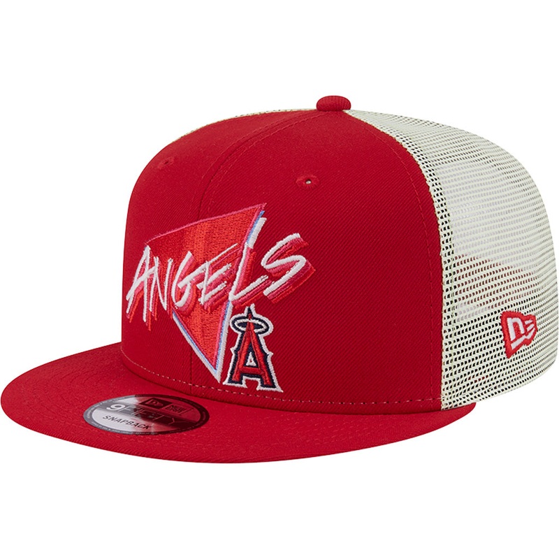 MLB Los Angeles Angels New Era Neon Trucker 9FIFTY Snapback Hat – Red