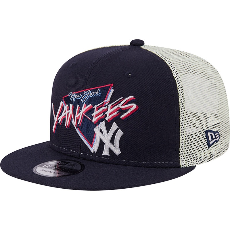 MLB New York Yankees New Era Neon Trucker 9FIFTY Snapback Hat – Navy