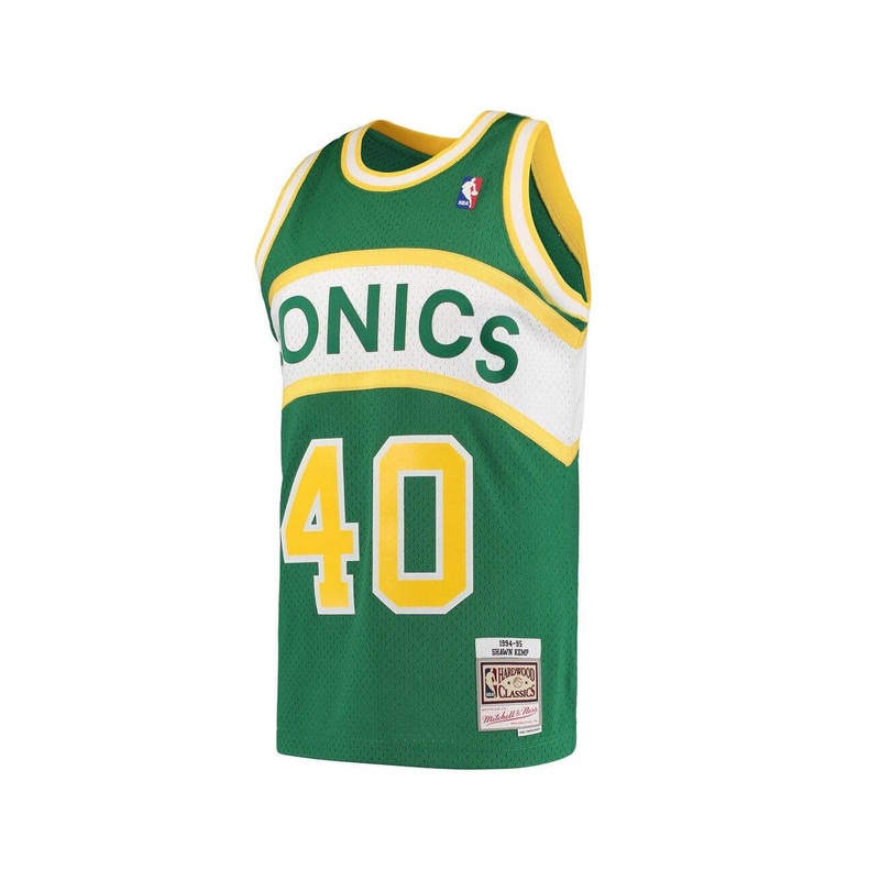 Shawn Kemp Seattle Supersonics Mitchell & Ness NBA 94-95 Swingman Jersey – Green