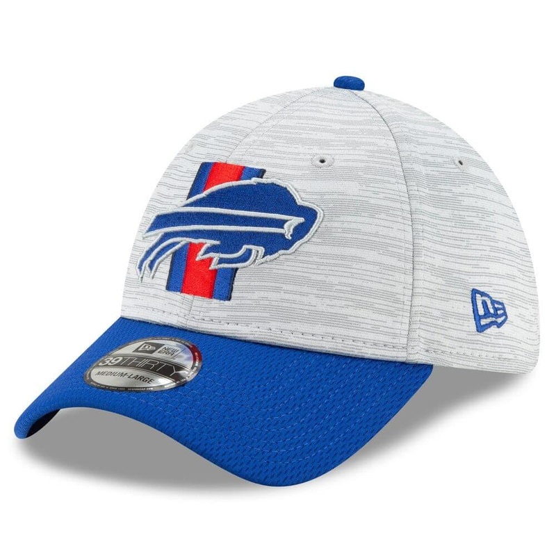 Buffalo Bills New Era NFL 2021 Training Camp 39THIRTY Flex Fit Curve Hat – Grey