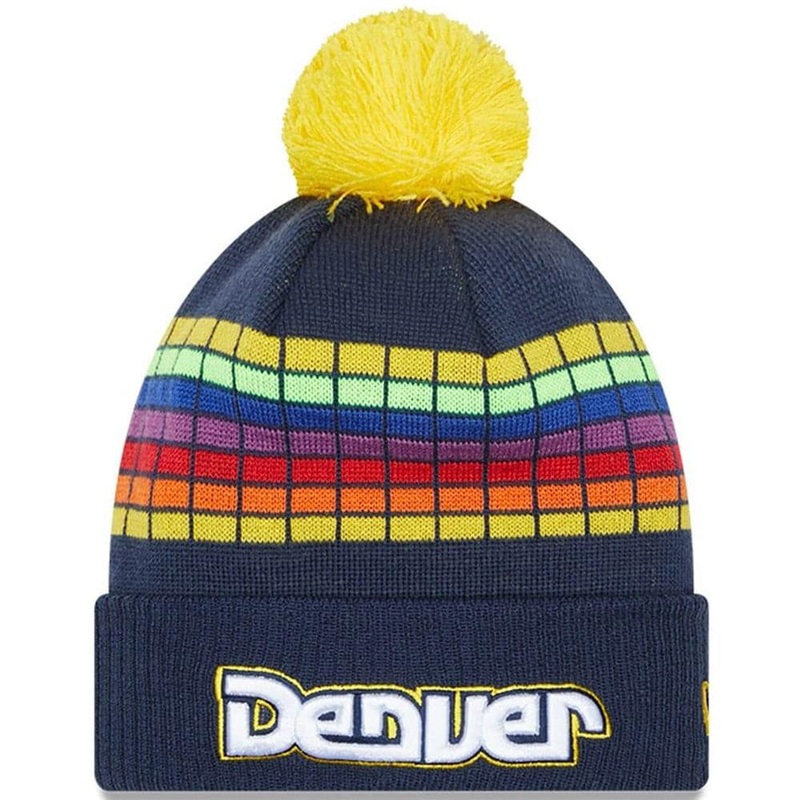 Denver Nuggets New Era NBA 21-22 City Edition Knit Beanie – Navy