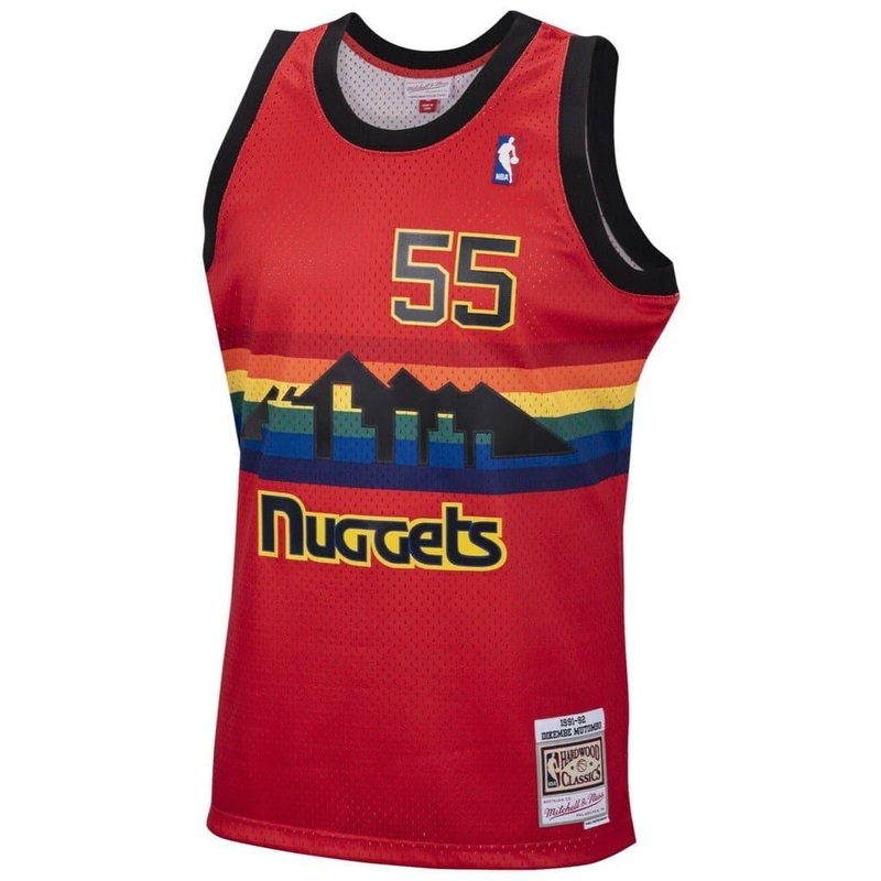 Dikembe Mutombo Denver Nuggets Mitchell & Ness NBA Reload 2.0 91-92 Swingman Jersey – Red