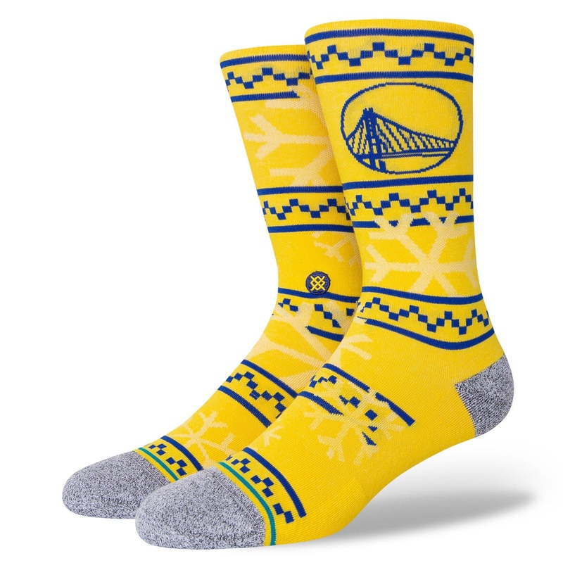 Golden State Warriors Stance NBA Team Frosted Crew Socks – Yellow