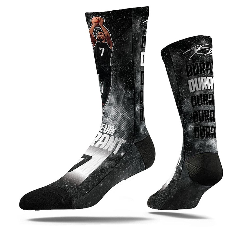 Kevin Durant Brooklyn Nets Strideline NBA Galaxy Classic Crew Socks – Black