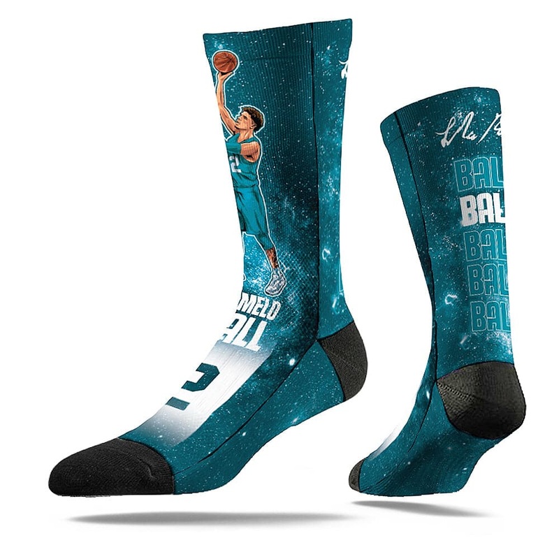 LaMelo Ball Charlotte Hornets Strideline NBA Galaxy Classic Crew Socks – Blue
