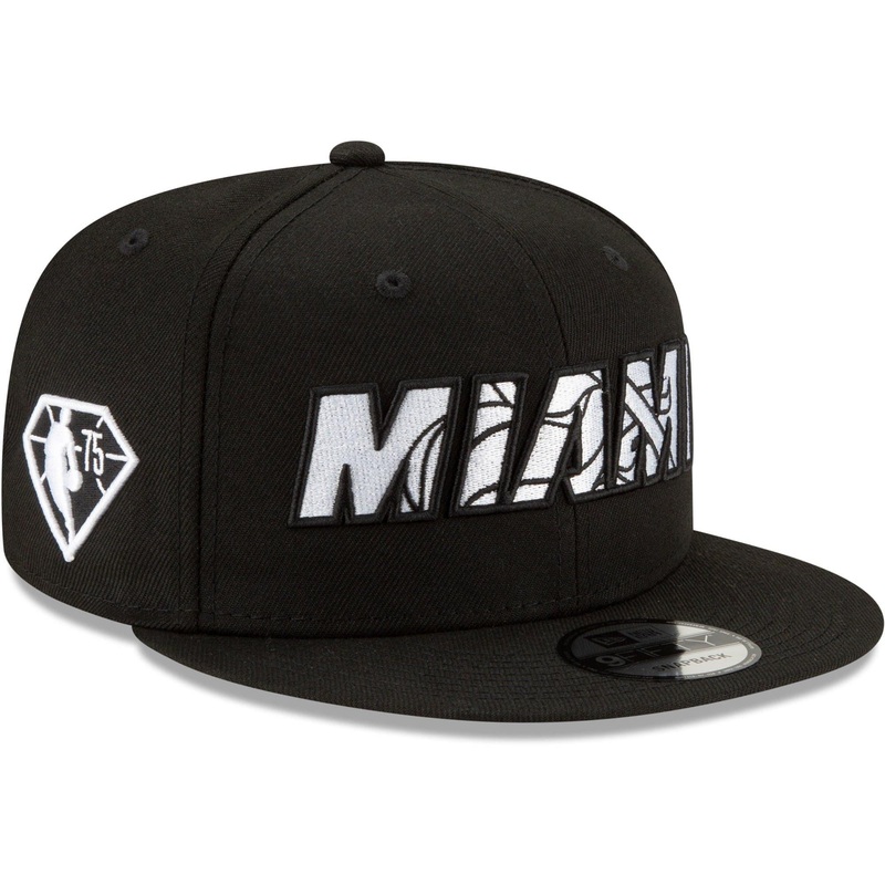 Miami Heat New Era NBA 2021 Draft Alternate 9FIFTY Snapback Hat – Black