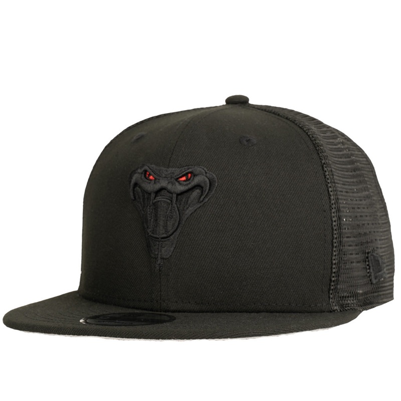 MLB Arizona Diamondbacks New Era Snakehead Red Eye 9FIFTY Trucker Snapback Hat – Black