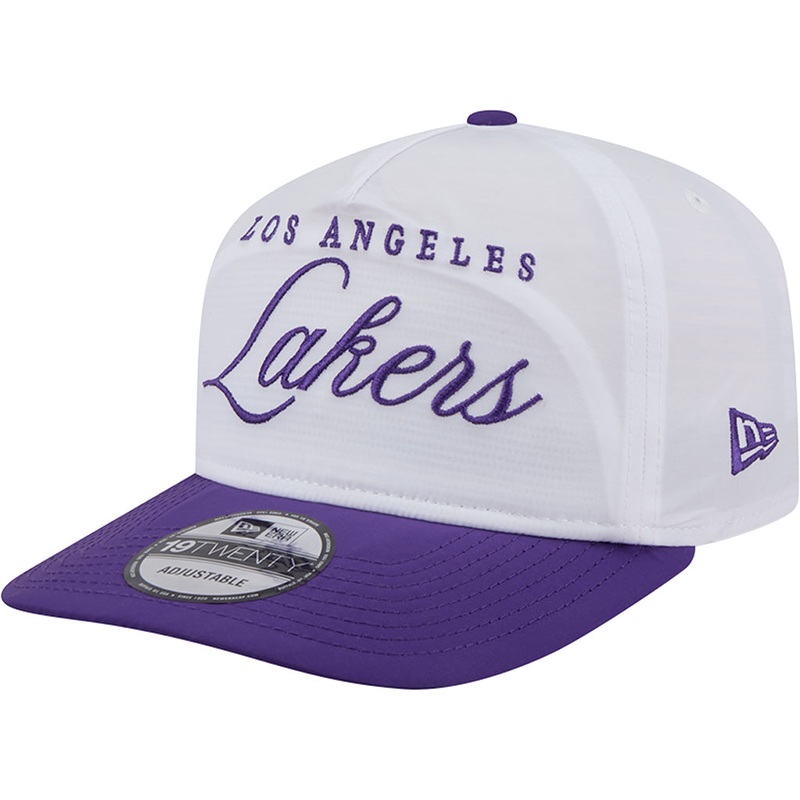 NBA Los Angeles Lakers New Era 2025 NBA Draft 9FIFTY Golfer Adjustable Hat – White