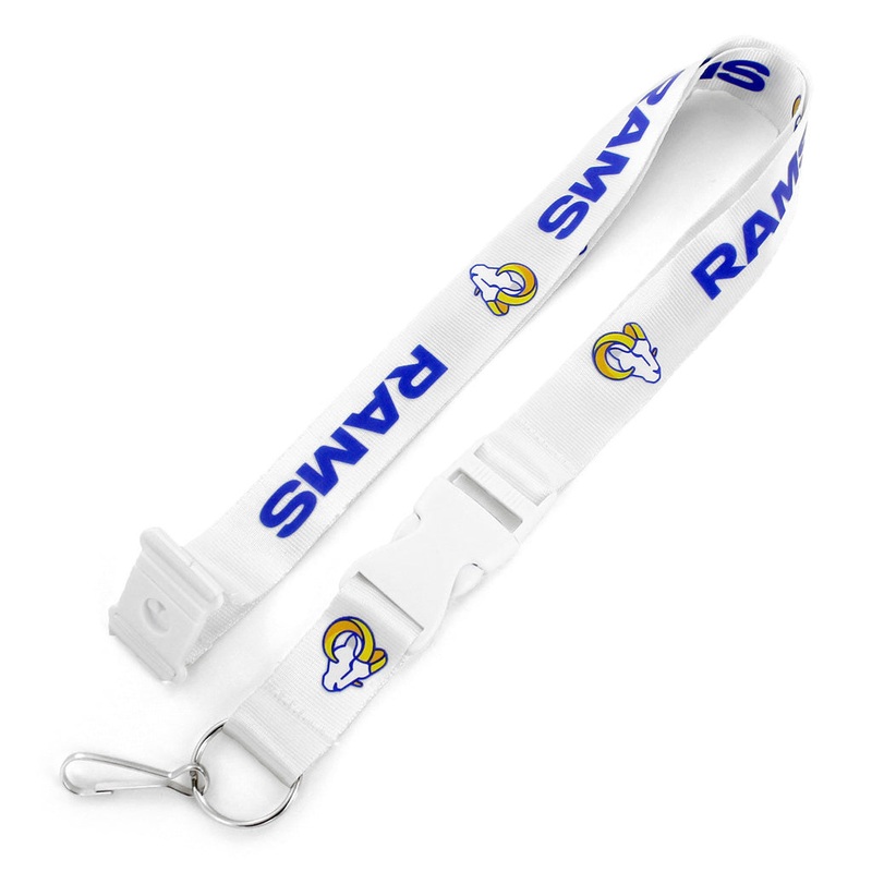 NFL Los Angeles Rams Aminco Lanyard – White