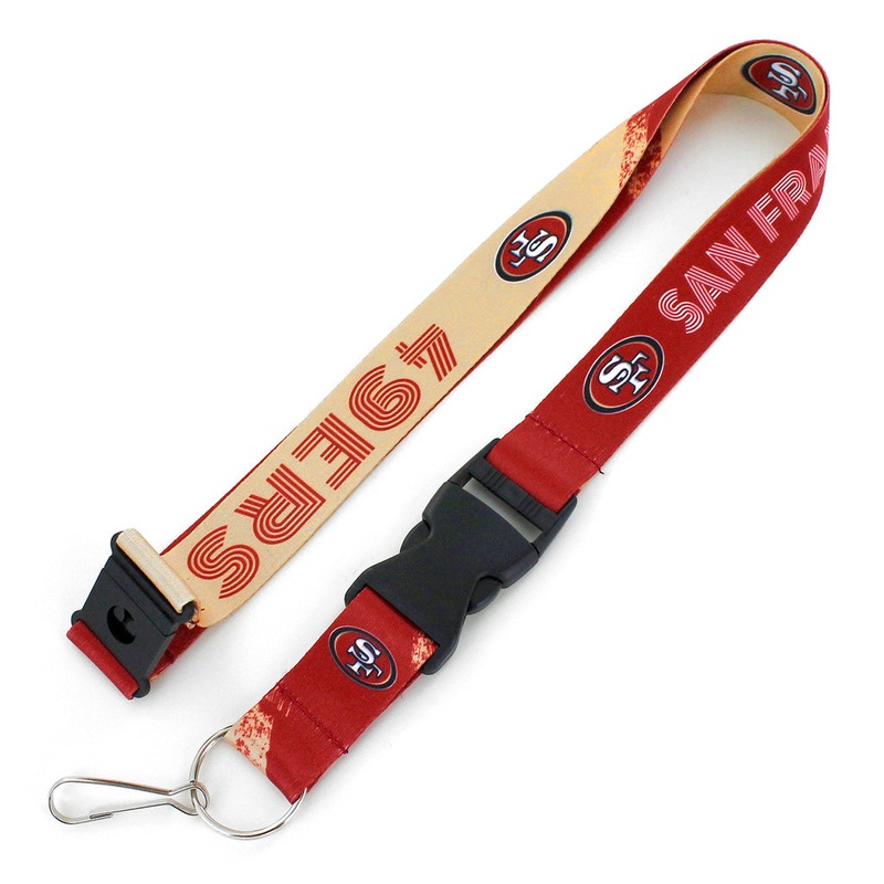 NFL San Francisco 49ers Aminco Crossfade Lanyard – Red