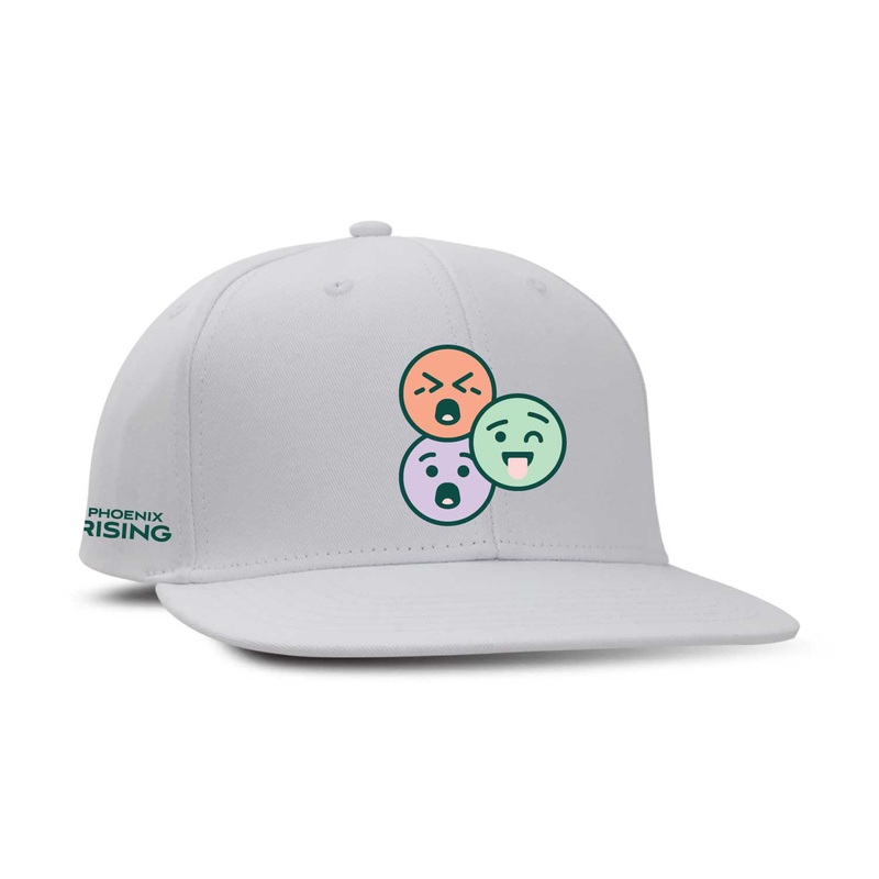 Phoenix Rising Ahead 2025 Mental Health Awareness Fox Snapback Hat – White