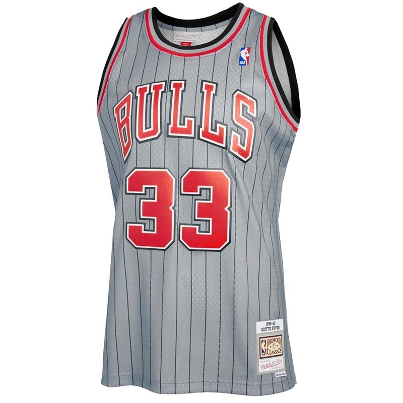 Scottie Pippen Chicago Bulls Mitchell & Ness NBA Reload 2.0 95-96 Swingman Jersey – Grey