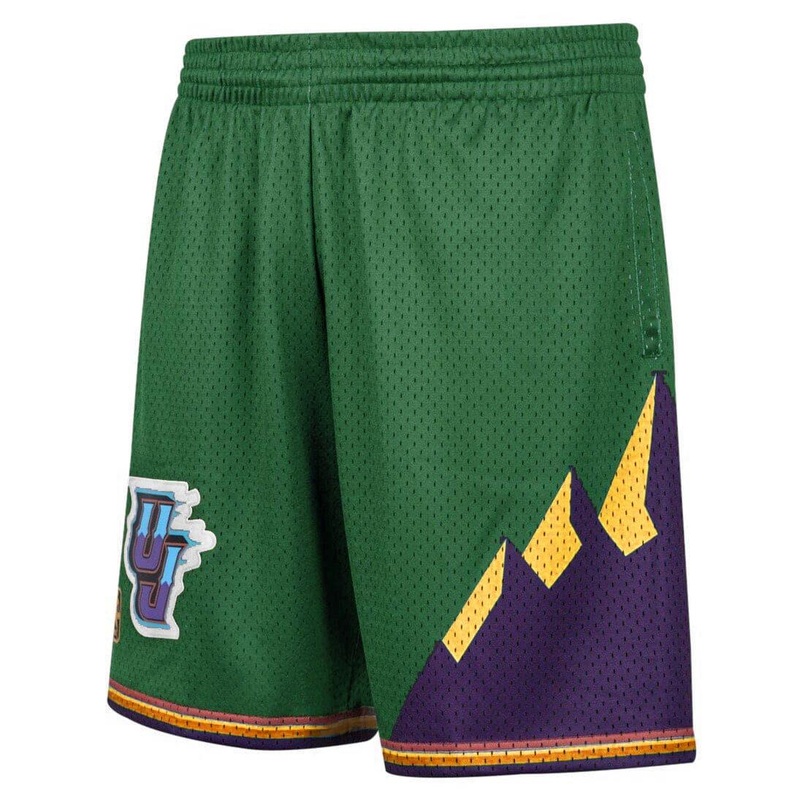 Utah Jazz Mitchell & Ness NBA Reload 2.0 96-97 Swingman Shorts – Green