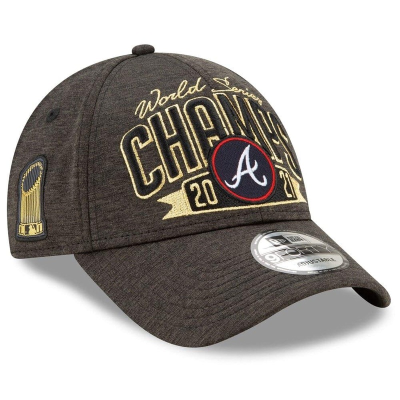 Atlanta Braves New Era MLB 21 World Series Champs 9FORTY Snapback Hat – Graphite