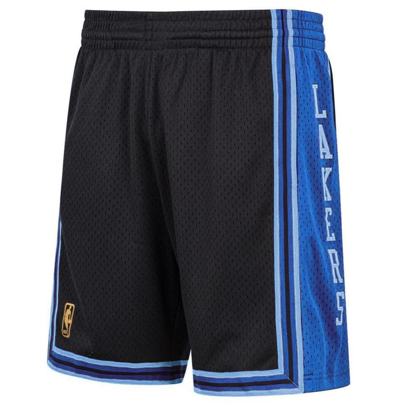 Los Angeles Lakers Mitchell & Ness NBA Reload 2.0 96-97 Swingman Shorts – Black