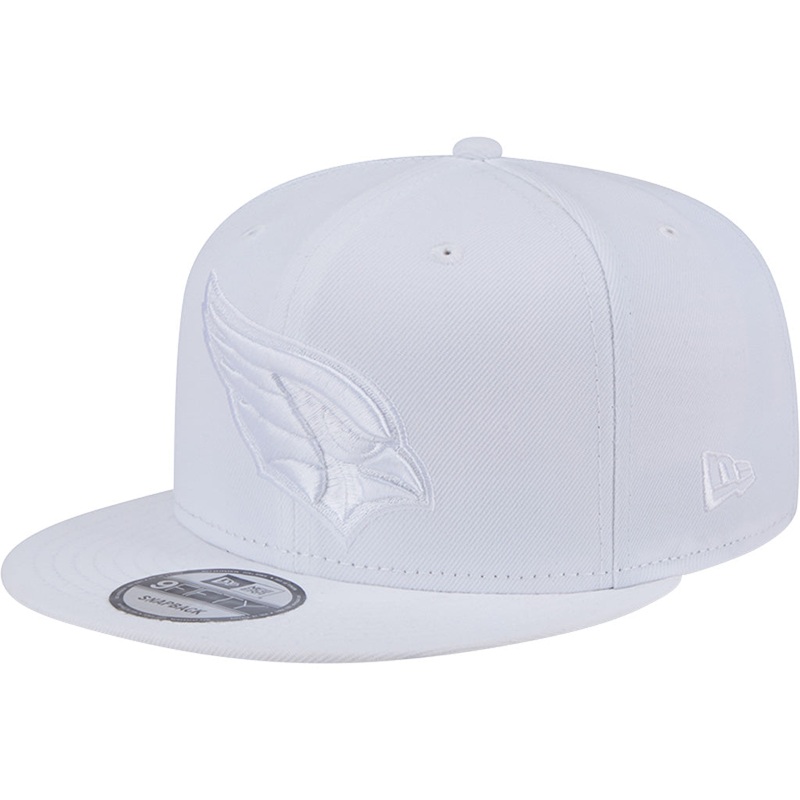 NFL Arizona Cardinals New Era White on White 9FIFTY Snapback Hat – White
