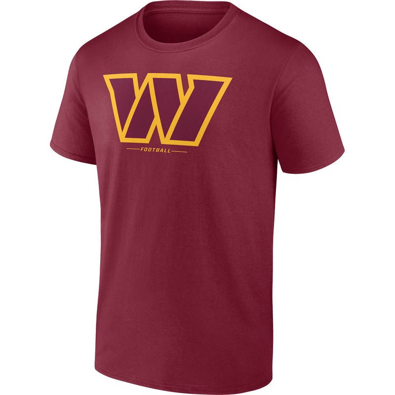 NFL Washington Commanders Fanatics Logo T-Shirt – Maroon