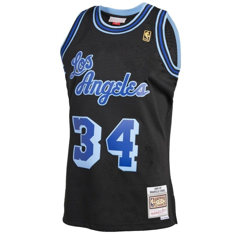 Shaquille O’Neal Los Angeles Lakers Mitchell & Ness NBA Reload 2.0 96-97 Swingman Jersey – Black