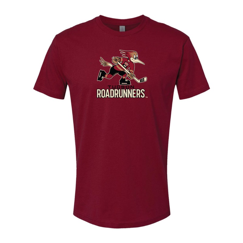 Tucson Roadrunners Primary Logo Stack T-Shirt – Red