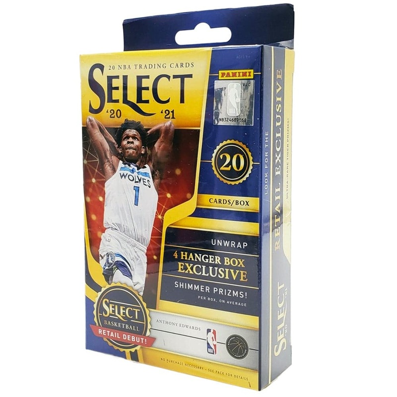 2021 NBA Panini Select Basketball Hanger Trading Card Box – 20 Cards