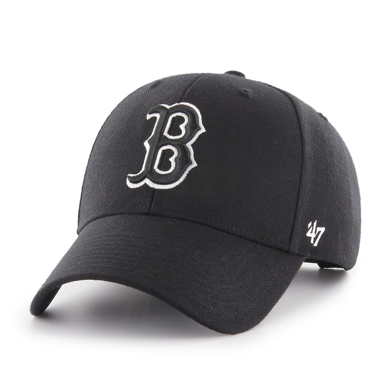 Boston Red Sox ’47 MLB Monochrome MVP Curve Snapback Hat – Black