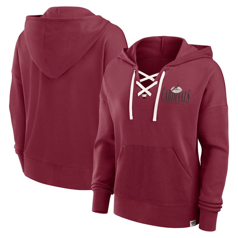 NFL Arizona Cardinals Women’s Fanatics Blitz Left Lace Up Hoodie