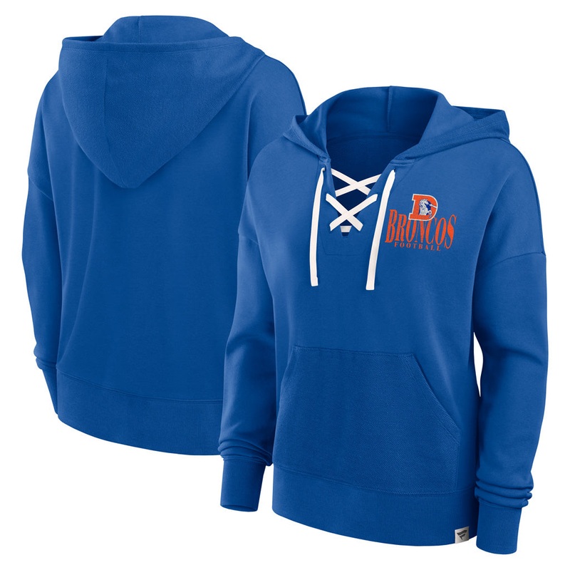 NFL Denver Broncos Women’s Fanatics Blitz Left Lace Up Hoodie