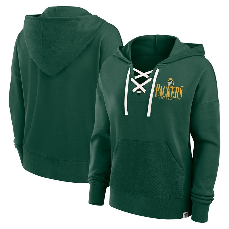 NFL Green Bay Packers Women’s Fanatics Blitz Left Lace Up Hoodie