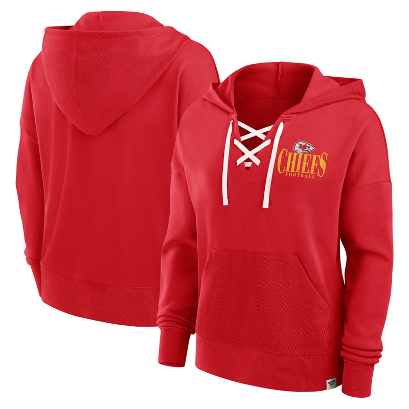 NFL Kansas City Chiefs Women’s Fanatics Blitz Left Lace Up Hoodie