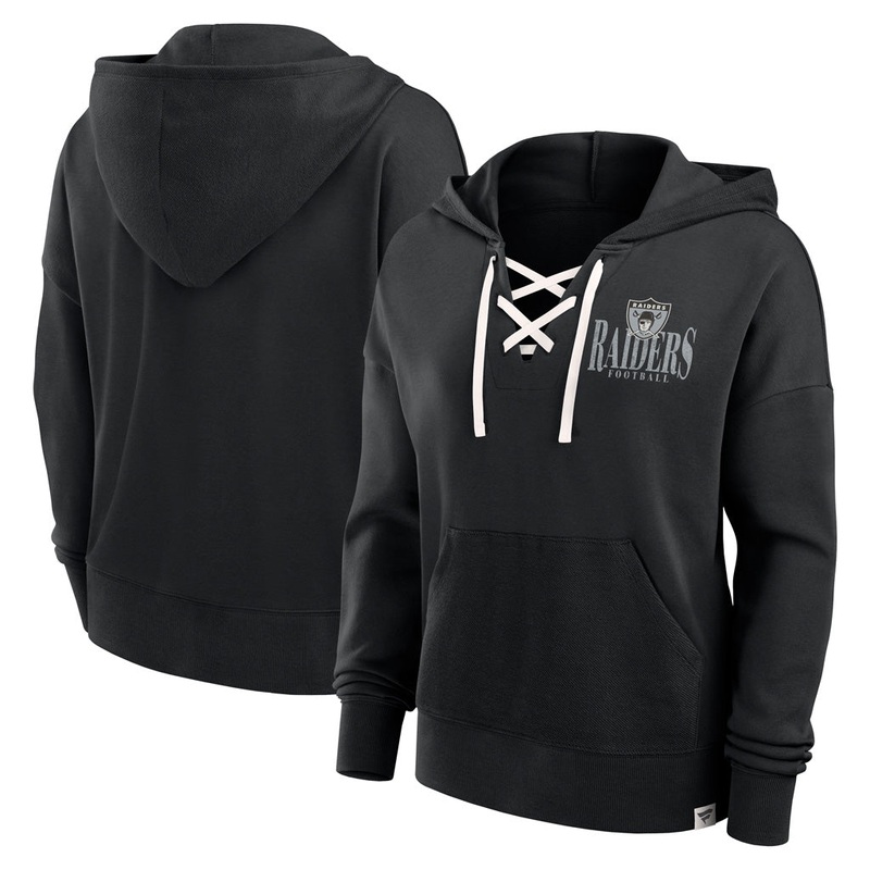 NFL Las Vegas Raiders Women’s Fanatics Blitz Left Lace Up Hoodie