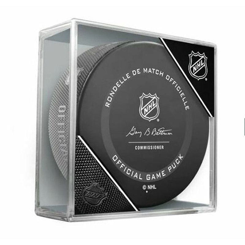 NHL Shield Inglasco NHL Game Puck In Display Case