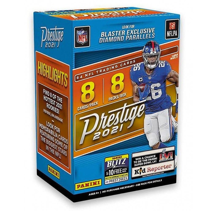 2021 Panini NFL Prestige Football Trading Card Blaster Box – 64 Cards