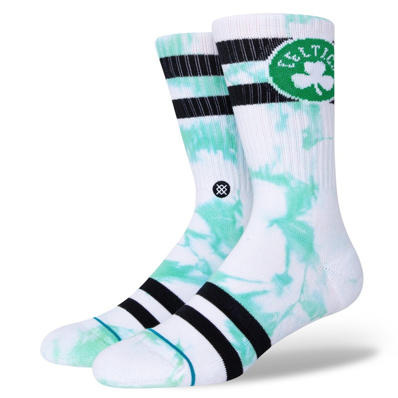 Boston Celtics Stance NBA Team Dyed Crew Socks – White