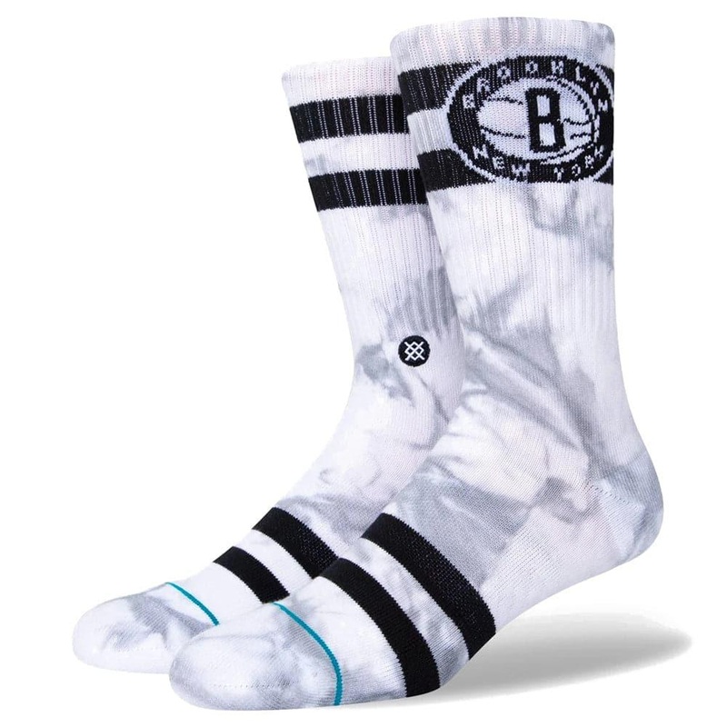 Brooklyn Nets Stance NBA Team Dyed Crew Socks – White