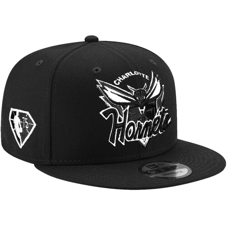 Charlotte Hornets New Era 2021 NBA Tip Off Monochrome 9FIFTY Snapback Hat – Black