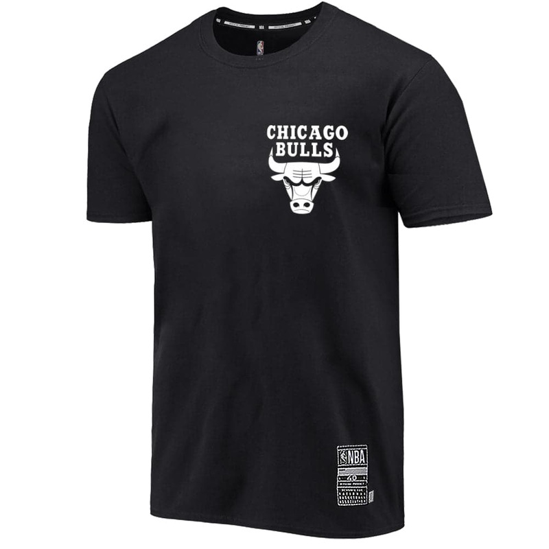 Chicago Bulls Outerstuff NBA Monochrome Logo T-Shirt – Black