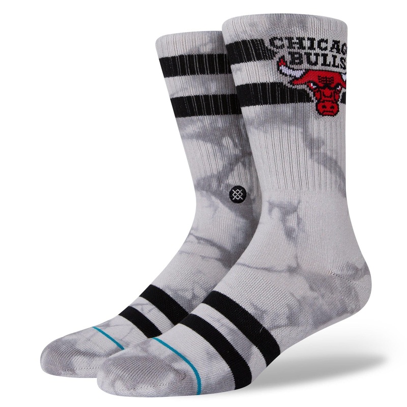 Chicago Bulls Stance NBA Team Dyed Crew Socks – Grey
