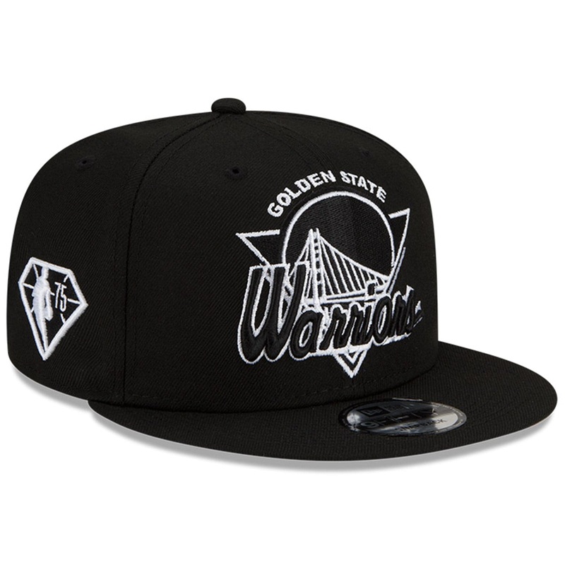 Golden State Warriors New Era 2021 NBA Tip Off Monochrome 9FIFTY Snapback Hat – Black